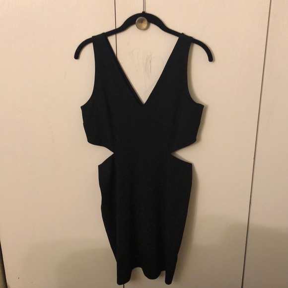 little black dress with cutouts